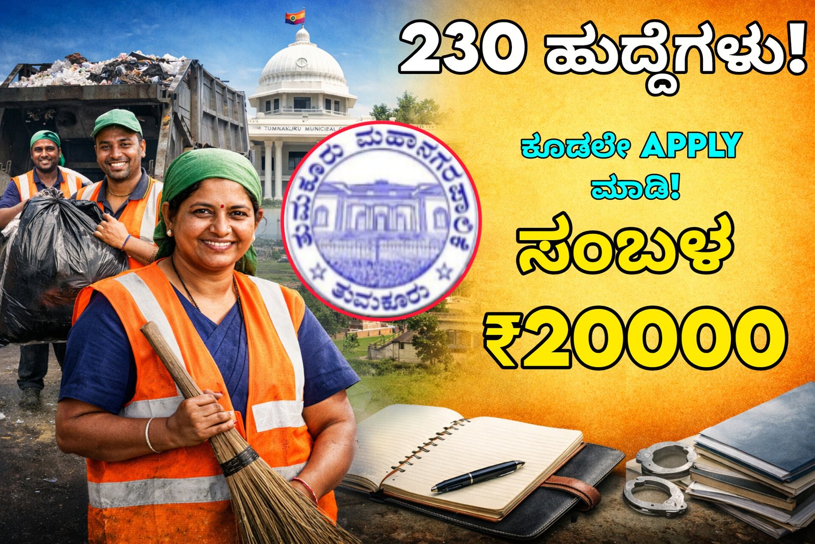 Karnataka govt jobs pourakarmika vacancy